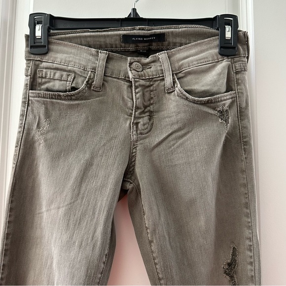 Flying Monkey Low Rise Skinny Distressed Jeans Size 24 Cotton Tencel Blend - Picture 8 of 8